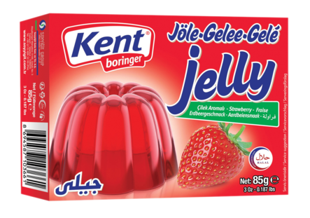KentBor Jelly Strawberry/ Mansikkahyytelöjauhe 85g - Liivatteet ja muut hyytelöimisaineet - 19173 - 1