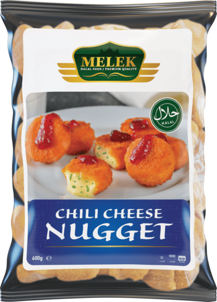 Melek Chicken Chili Cheese Nuggets 600g - Kana pakasteet - 21303 - 1