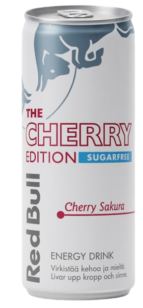 Red Bull Cherry Sokeriton Energiajuoma 250ml - Energiajuomat - 21293 - 1