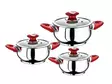 Safinox Eva Kannellinen Kattila Setti 6pcs - Kattilat ja pannut - 13973 - 1