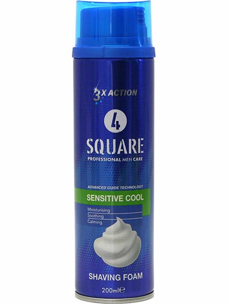 4 Square Shaving Foam Sensitive/ Partavaahto 200ml - Kosmetiikka - 21173 - 1