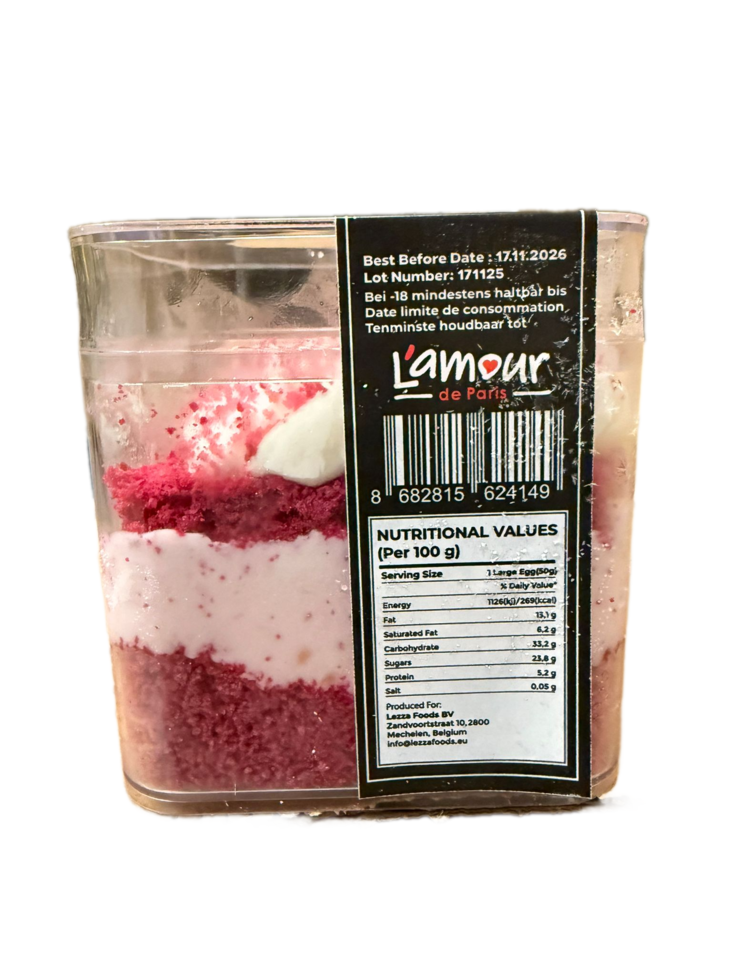 900412 Lamour Red Velvet Cup / Red Velvet kuppi 165g - Pakastemakeiset ja -jälkiruoat - 19123 - 1