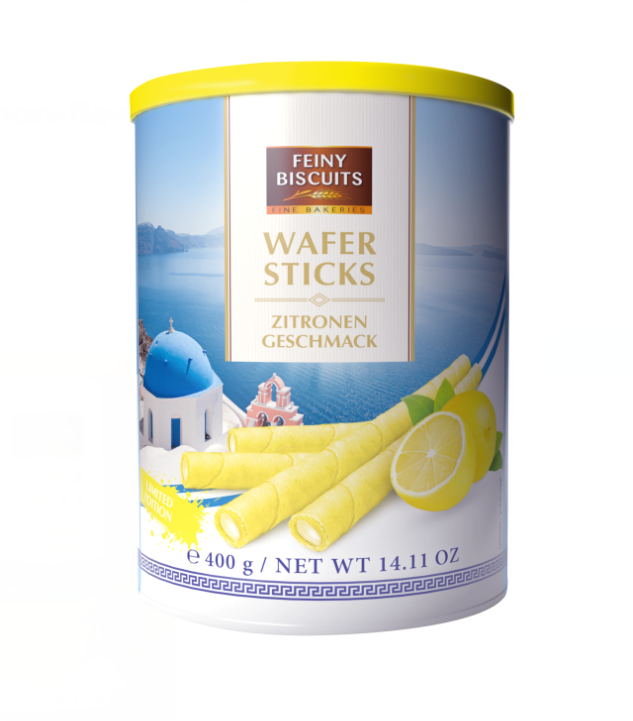 Feiny Biscuits Vohvelirulla Sitruunalla 400g - Täytekeksit ja vohvelit - 17993 - 1