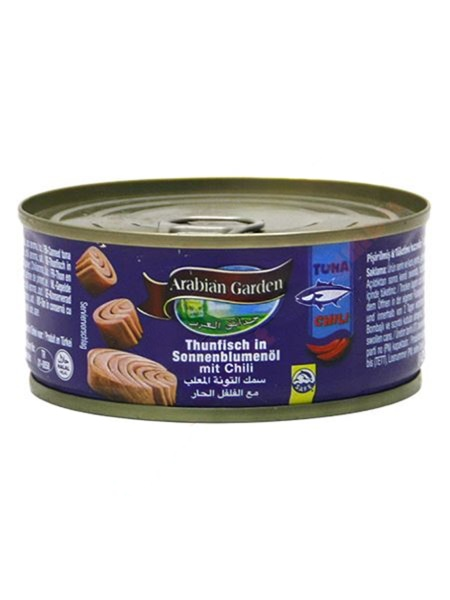 Arabian Garden Chili Tonnikala Auringonkukka-öljyssä 160g TNK - Kala- ja äyriäissäilykkeet - 18923 - 1