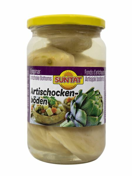 Suntat Artichoke Bottoms/ Marinoitu Artisokat 720ml - Vihannessäilykkeet - 19043 - 1