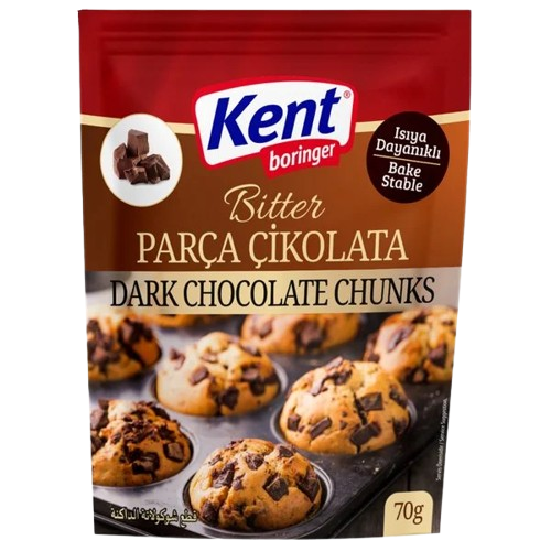 KentBor Dark Chocolate Chunk/ Tummasuklaapala 70g - Vanukkaat ja jälkiruoka-ainekset - 20383 - 1
