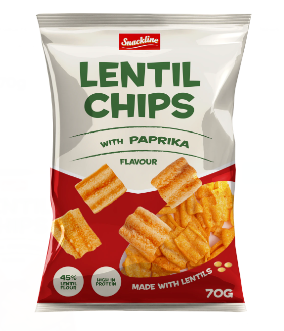 Snackline Lentil Chip Paprika/ Sipsi 70g - Sipsit - 20543 - 1