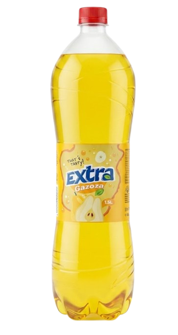 Fluidi Extra Gazoza hiilihapotettu päärynämakuinen virvoitusjuoma 1,5L PET - Limonadit ja virvoitusjuomat - 20563 - 1