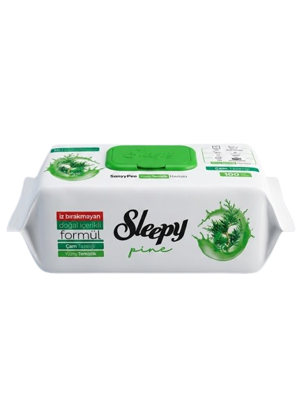 Sleepy Easy Clean Pine Kosteuspyyhe 100kpl - Siivousvälineet ja tarvikkeet - 21103 - 1