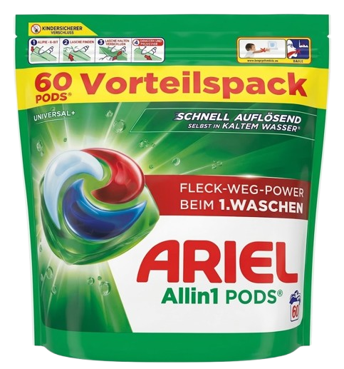 Ariel Universal/ Pyykinpesujauhe 60kplx19,9g - Pyykinpesuaineet ja -tarvikkeet - 21203 - 1