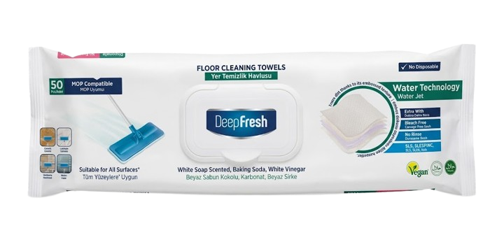 Deep Fresh Mop Head White Soap/ Vaihtomoppi 50kpl - Siivousvälineet ja tarvikkeet - 21473 - 1