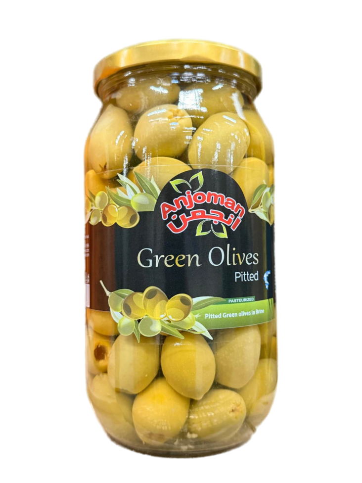 Anjoman Green Olives / Kivettömiä vihreitä oliiveja suolaliemessä 960g CAM - Oliivisäilykkeet - 19313 - 1