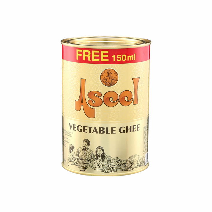 Aseel Vegetable Ghee/ Kasvisöljy 1L+150ml (15% FREE) - Gheet - 16843 - 1