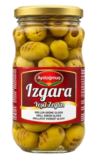Aydogmus Izaga Yesil Zeytin / Grillatut Vihreät oliivit 300g CAM - Oliivisäilykkeet - 21583 - 1