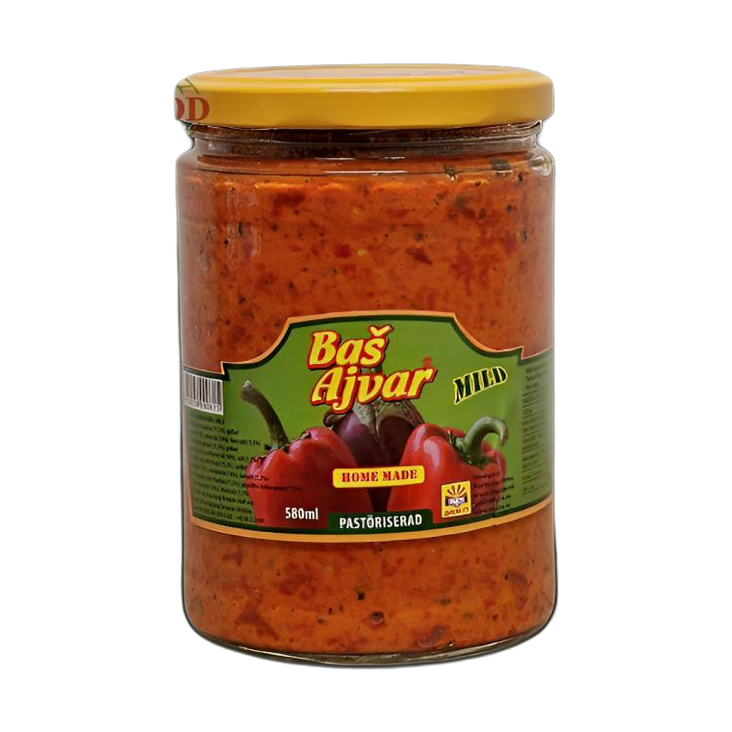 Bas Ajvar Tatli / Mieto Ajvar 580g CAM - Tomaatti- ja paprikasäilykkeet - 673 - 1