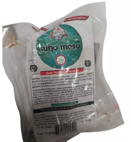 Bosna Suho Meso Smoked Meat / Savustettu liha 6 KG - Nauta leikkeleet ja makkarat - 933 - 1