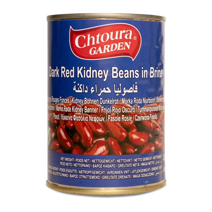 Chtoura Garden Keitetyt Tumma Kidneypavut (Fasoulia) 400g TNK - Papu- ja linssisäilykkeet - 18323 - 1