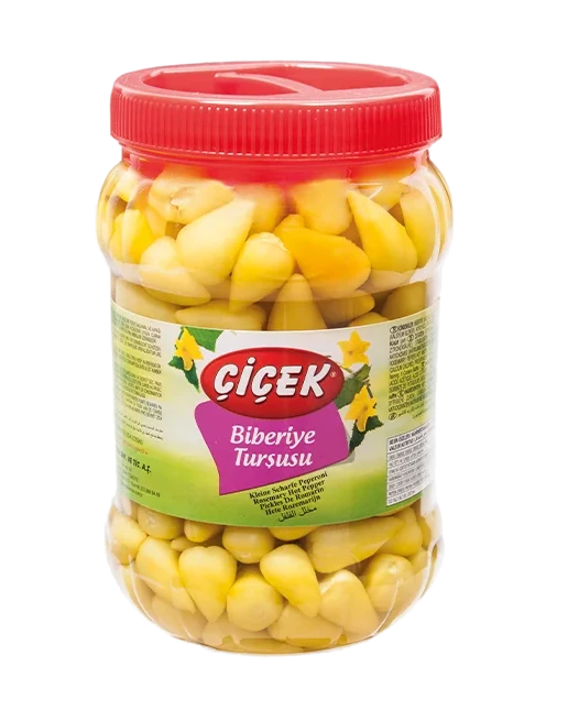 Cicek Biberiye Tursusu / Pienet chilipaprikat suolaliemessä 1350/700g PET - Pepperonisäilyke - 16893 - 1