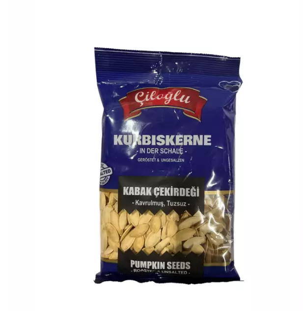 Ciloglu Kabak Cekirdegi Tuzsuz / Kurpitsansiemenet suolaton 180g (tum.sininen) - Siemenet - 12463 - 1