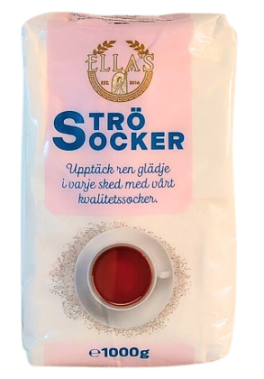 Ellas Strösocker / Tomusokeri 1kg - Sokerit ja makeutus - 18343 - 1
