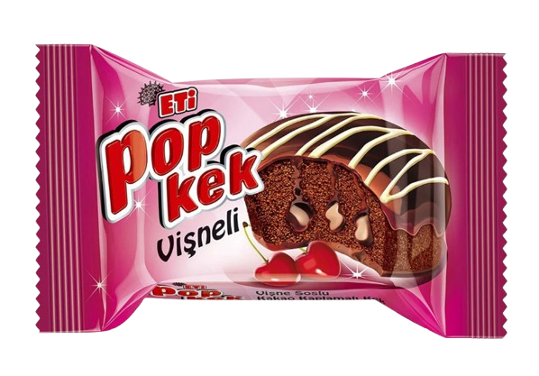 Eti Popkek with Cherry / Kirsikkakakku 55g - Täytekeksit ja vohvelit - 21443 - 1