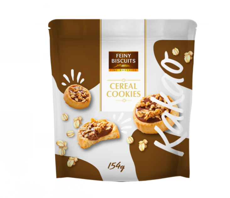 Feiny Buiscuits Cereal cookies cocoa Keksi 154g - Täytekeksit ja vohvelit - 17543 - 1