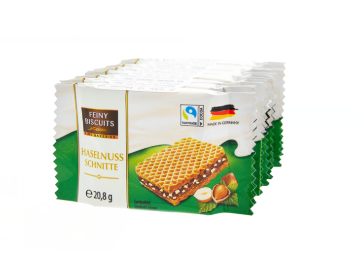 Feiny Wafers with Cocoa Cream and Hazelnuts Keksi 8X20,8g - Täytekeksit ja vohvelit - 17513 - 1