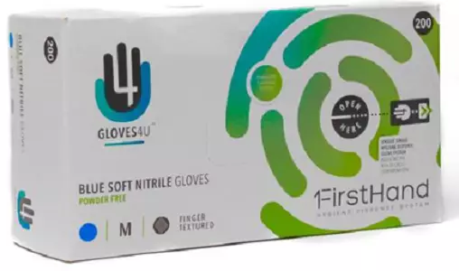 Gloves4U Blue Soft Nitrile / Puuteoimaton hanskat Size M 100kpl - Siivousvälineet ja tarvikkeet - 12503 - 1