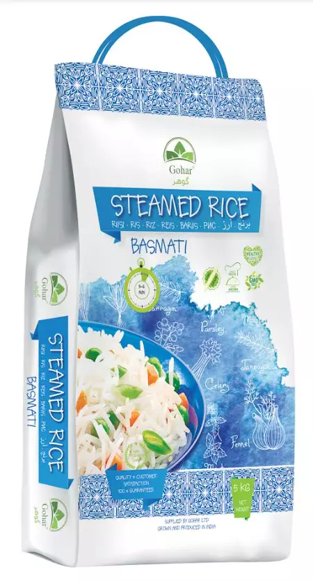 Gohar Steamed Basmati Rice / Basmatiriisi 5Kg - Basmatiriisit - 2633 - 1
