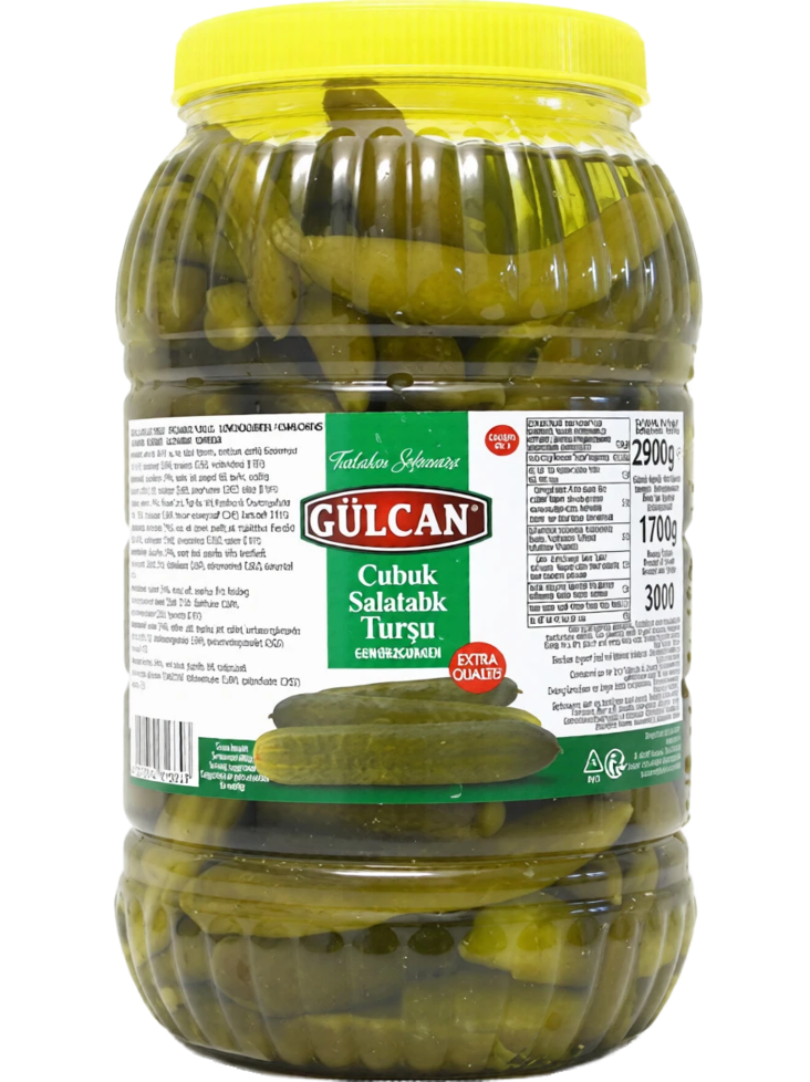 Gulcan Pickled Cucumbers / Kurkut Mausteliemessä 2900/1700g PET - Kurkkusäilykkeet - 18913 - 1
