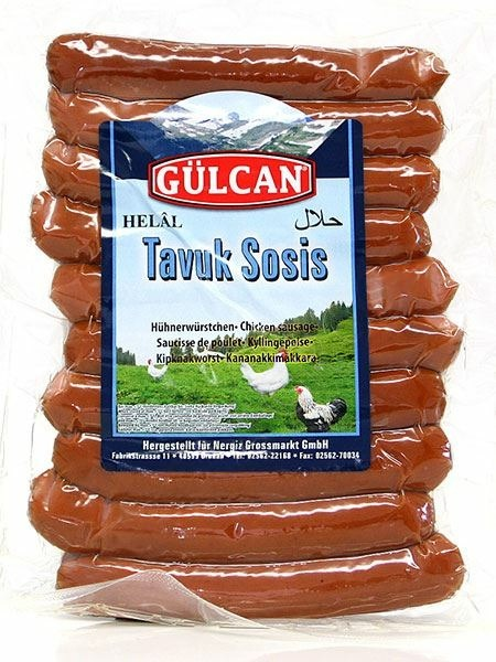 Gulcan Tavuk Sosis Kananmakkara 400g - Kana leikkeleet ja makkarat - 5813 - 1
