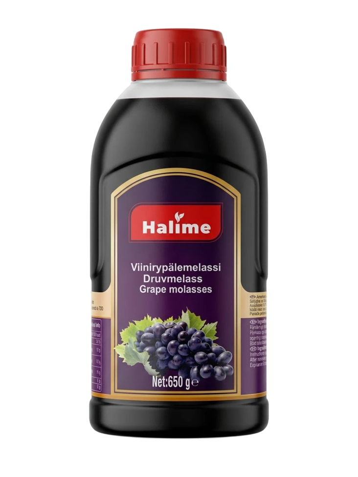 Halime Grape Molasses BOTTLE/ Viinirypälesiirappi 650g PET - Hillot - 19633 - 1