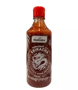 Halime Sriracha Garlic / Sriracha valkosipulilla 500ml PET - Sriracha-kastikkeet - 6773 - 1