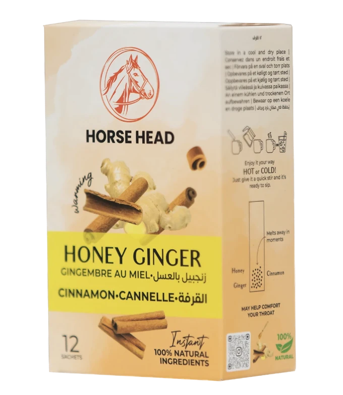Horse Head Honey Ginger&Cinnamon Tea / Teepussi 12x8g - Kaneli ja kardemumma tee - 19973 - 1