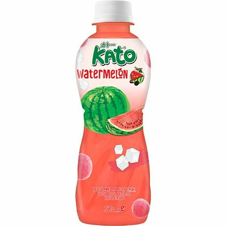 Kato Watermelon Juice with Nata De Coco / Vesimeloni kookoshyytelöillä 320ml PET - Juomat - 14633 - 1