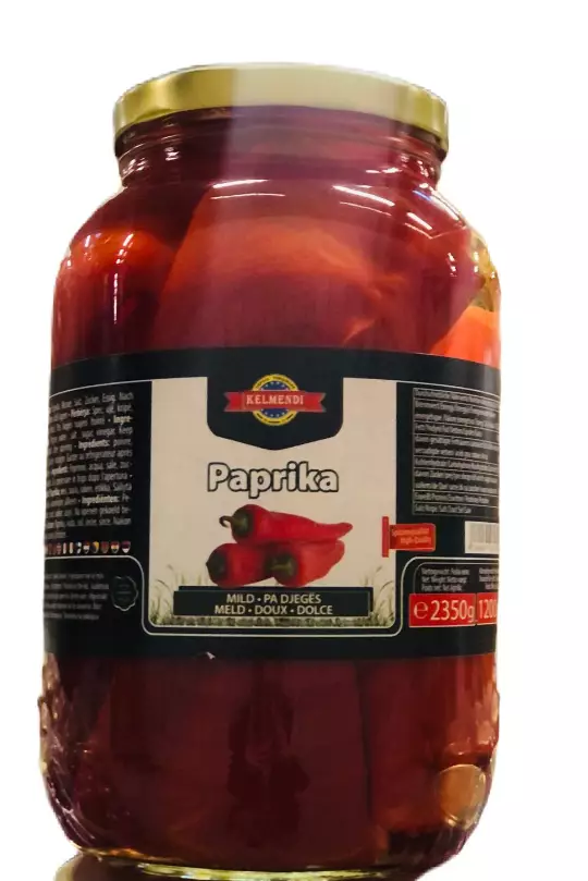 Kelmendi Red Paprika Filet Mild / Paprikasälyke 2300g CAM - Tomaatti- ja paprikasäilykkeet - 3343 - 1