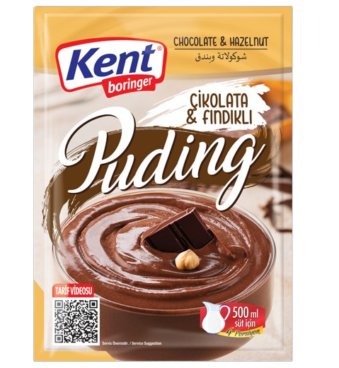 KentBor Chocolate & Hazelnut Puding/ Suklaa & Hasselpähkinä Vanukasjauhe 100g - Vanukkaat ja jälkiruoka-ainekset - 19103 - 1