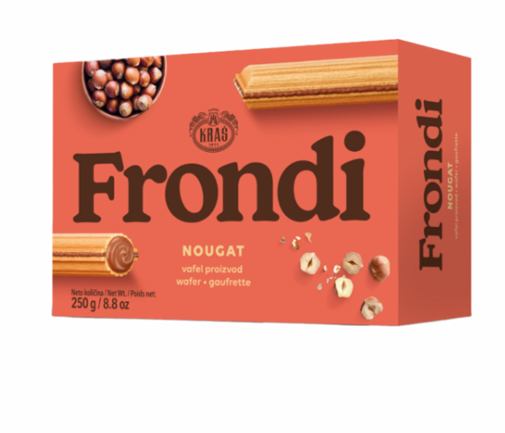 Kras Frondi Hazelnut / Hasselpähkinävohveli 250g - Täytekeksit ja vohvelit - 16653 - 1