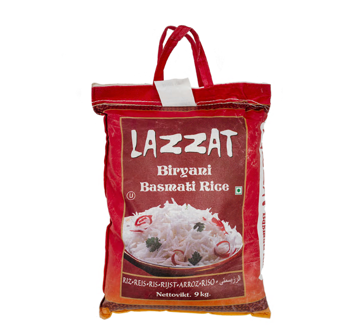 Lazzat Biryani Basmati Rice / Basmati Riisi 9Kg - Basmatiriisit - 3543 - 1
