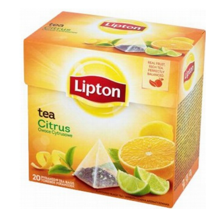 Lipton Black Tea Lemon Pyramidi Musta tee 20ps 34g - Musta tee - 13543 - 1