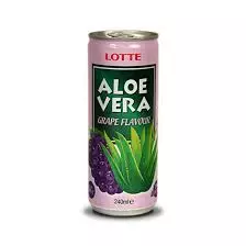 Lotte Aloe Vera Grape Flavour / Aloe Vera Viinirypälejuoma 240ml - Limonadit ja virvoitusjuomat - 3613 - 1