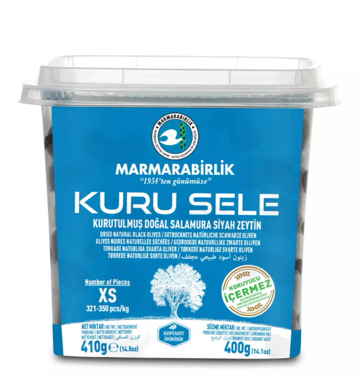 MB XS Kuru Sele Siyah Zeytin / Musta Oliivi 400g PET - Oliivisäilykkeet - 14603 - 1