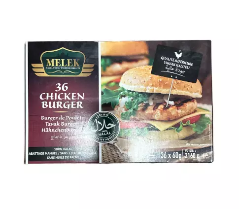 Melek Chicken Burger / Kanapihvi 36kpl 2160g - Kana pakasteet - 14523 - 1