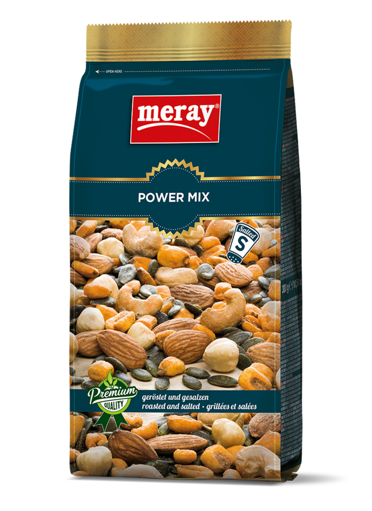 Meray Power Mix Paahdetut&suolatut pähkinät, chilimaissi ja kurpit.siemenet 150g - Pähkinät - 15623 - 1