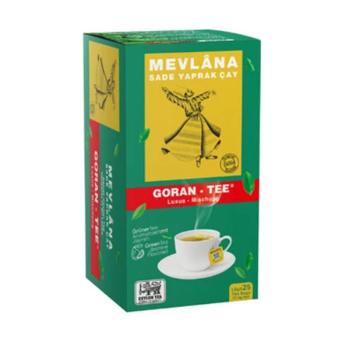 Mevlana Yesil Cay/ Vihreä Lehtitee 25x2g - Vihreä tee - 18173 - 1