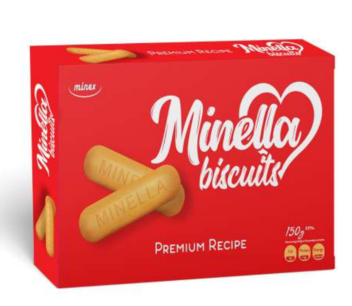 Minex Minella Biscuit Keksi 150g - Täytekeksit ja vohvelit - 16143 - 1