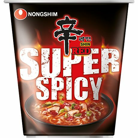 Nongshim Shin Red Super Spicy Pikanuudelikuppi, tulinen 68g - Nuudelit - 10093 - 1