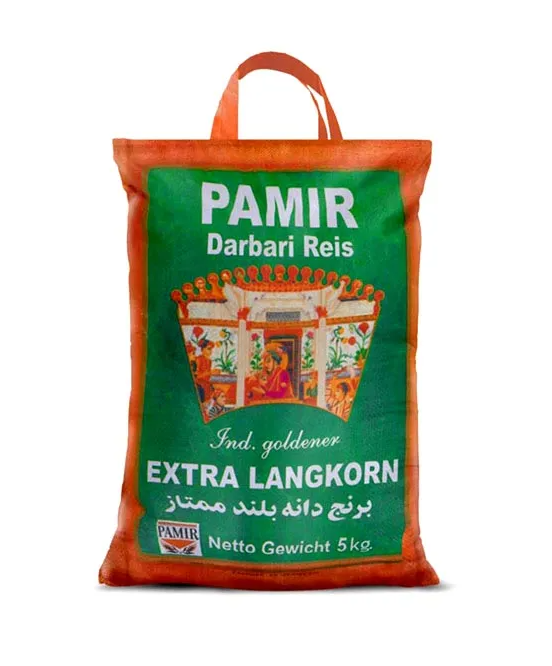 Pamir Darbari Extra Long Rice / Pitkäjyväinen Riisi 5Kg - Tummat ja täysjyväriisit - 4163 - 1