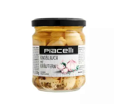 Piacelli Garlic with herbs/ Valkoisipuli Yrteillä 190g - Vihannessäilykkeet - 14673 - 1