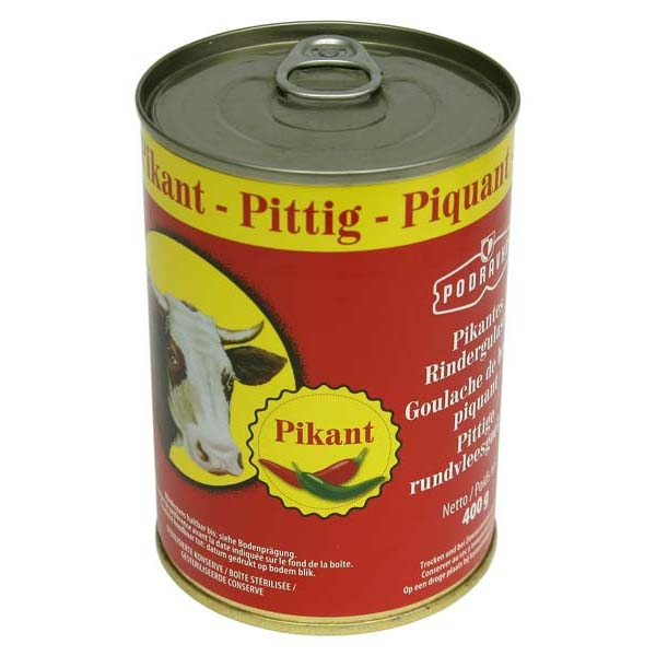 Podravka Rinder gullasch Pikant / Naudanliha Säilyke 400g - Liha- ja riistasäilykkeet - 4333 - 1
